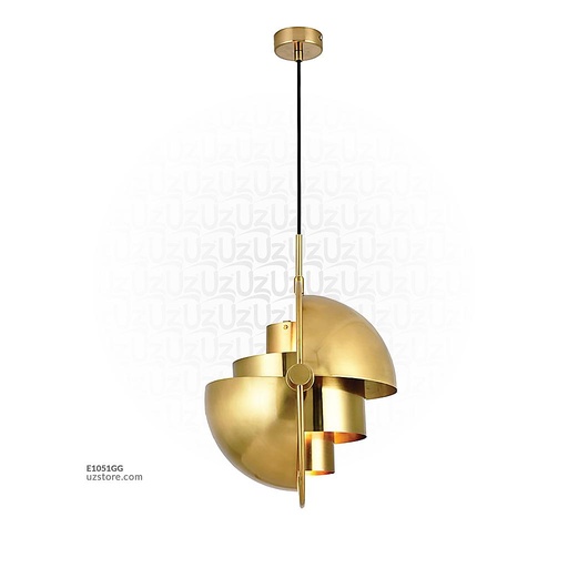 [E1051GG] Pendant Light E27 8017/1 Gold