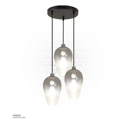 [E1052GC] Hanging Light E27 10287/3S CHROMIC 400mm base