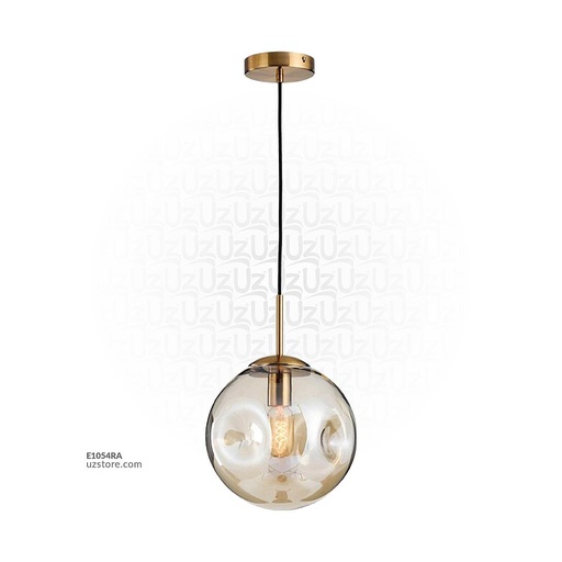 [E1054RA] Amber Spherical Pendant Light MD3199 D250