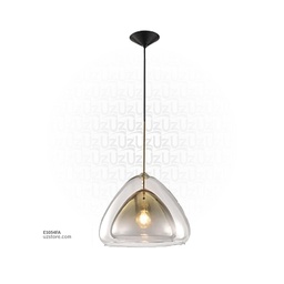 [E1054FA] Amber Glass Hanging Light MD3208-AL D350*H290