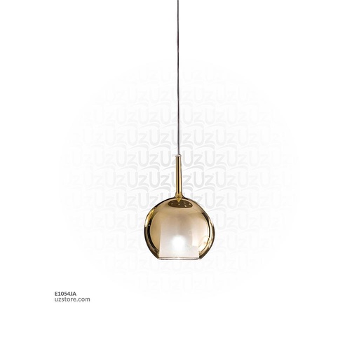 [E1054JA] Amber Glass Hanging Light MD3227-130 D130