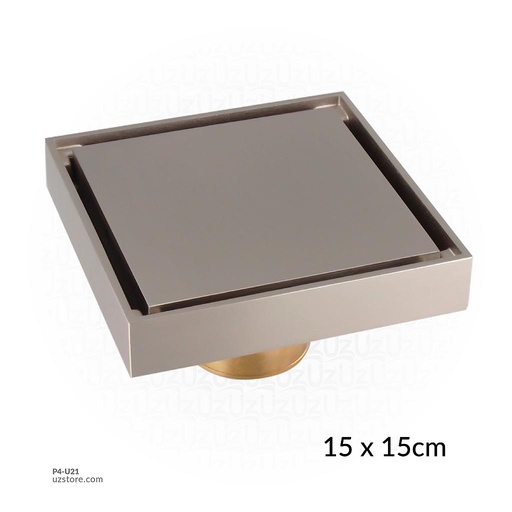 [P4-U21] Drawing Color Brass Floor Drain 9873ASN 15*15