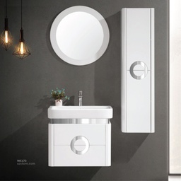 [WC173]  WashBasin Cabinet RF-4563 white 60*47  With Side Cabinet