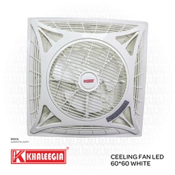 [EK613L] KHALEEGIA Forceeling fan LED 60*60 white K-CF150LB