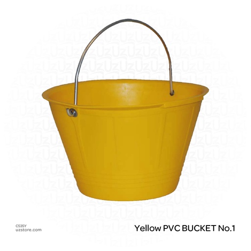 [C535YI] Yellow PVC BUCKET INDIA No.1
