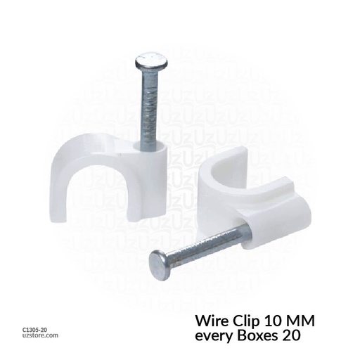 [C1305-20] Wire Clip 10 MM every Boxes 20 CT-2158