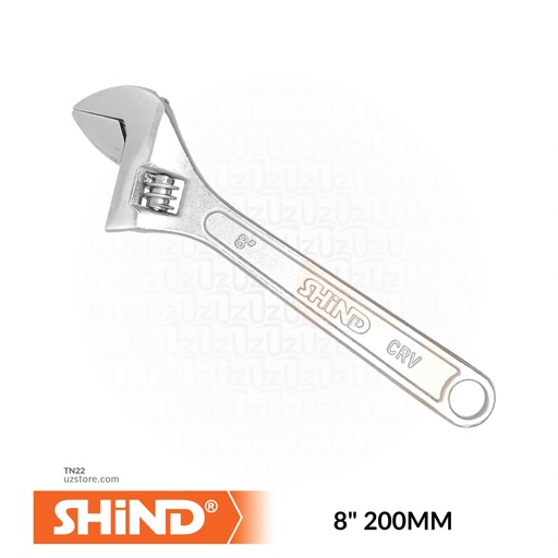 [TN22] Shind - 8"200MM adjustable wrench with light handle 94136