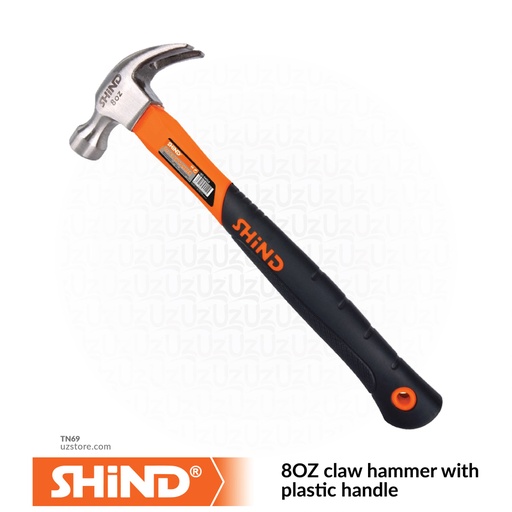 [TN69] Shind - 8OZ claw hammer with plastic handle 94554