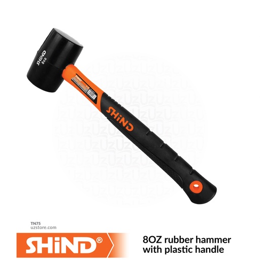 [TN75] Shind - 8OZ rubber hammer with plastic handle 94573