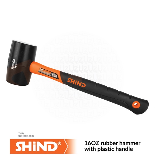 [TN76] Shind - 16OZ rubber hammer with plastic handle 94574