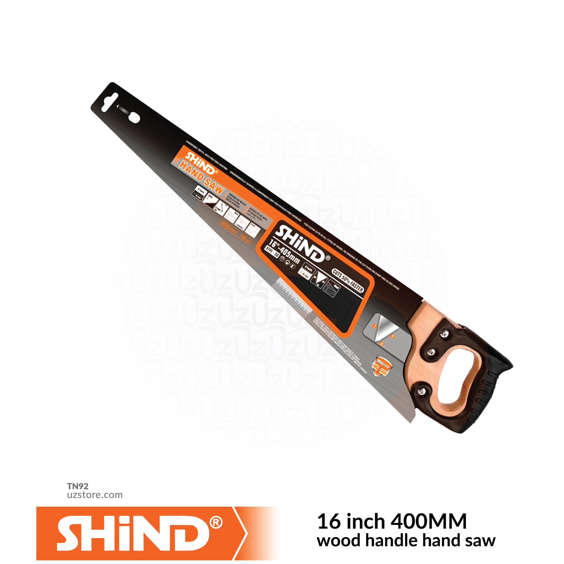 Shind - 16 inch 400MM wood handle hand saw 94638 | UZ STORE