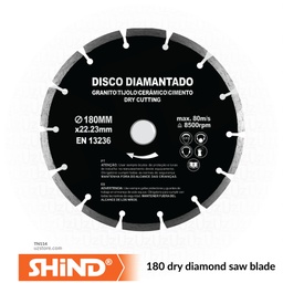 [TN114] Shind - 180 dry diamond saw blade 94963