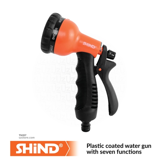 [TN207] Shind - YM7216 Plastic coated water gun with seven functions 37662