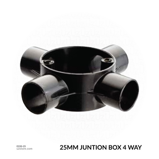 [E220-25] 25MM JUNTION BOX 4 WAY