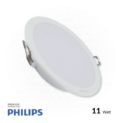 [EPH230-11W] فيليبس إضاءة ليد لوح دائري بقوة 11 واط، 3000 كلفن، ضوء أبيض دافئ 5 إنش