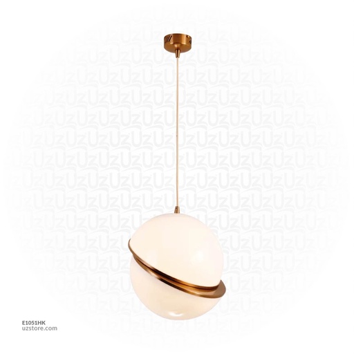 [E1051HK] Pendant LightMD4051-200 Gold with a white Ball
