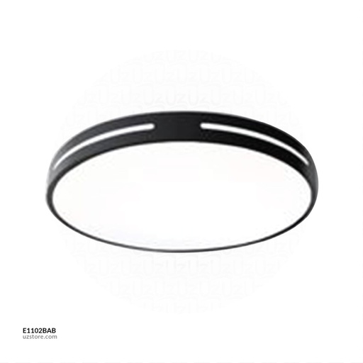 [E1102BAB] مصباح السقف LED 6068 بإطار أسود