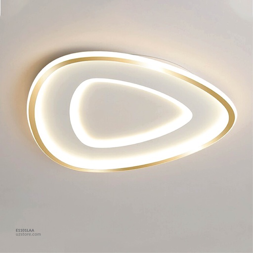 [E1101LAA] مصباح السقف LED بإطار ذهبي A-87