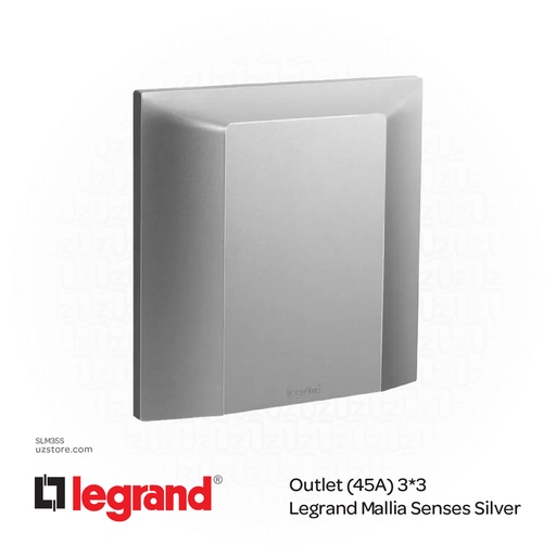 [SLM35S] Out light (45A) 3*3 Legrand Mallia Silver