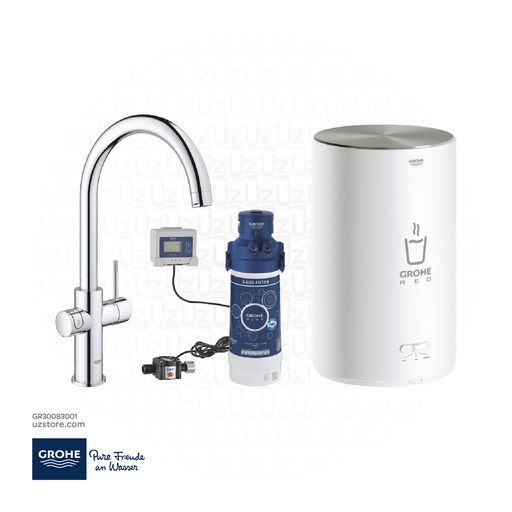 [GR30083001] GROHE GROHE Red Duo Faucet and M size boiler , 30083001 , chrome