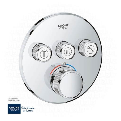 [GR29121000] GROHE Grohtherm SmartControl Safety mixer for concealed installation with 3 valves , 29121000 , chrome