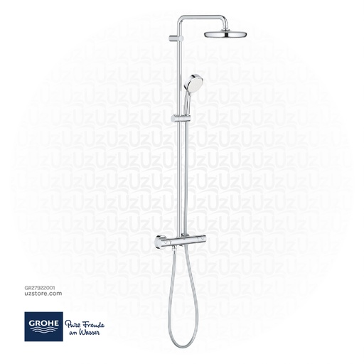 [GR27922001] GROHE Tempesta Cosmopolitan System 210 Shower system with Safety Mixer for wall mounting , 27922001 , chrome