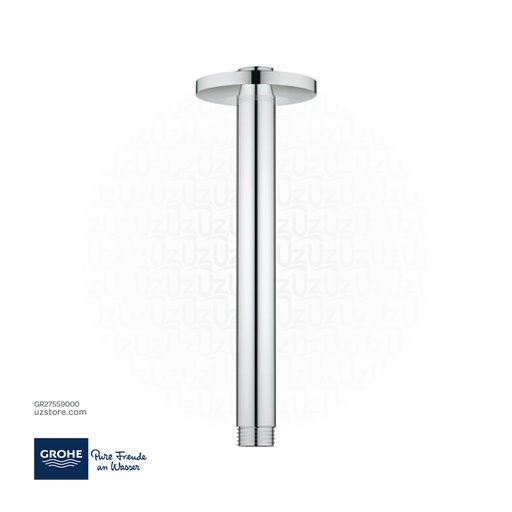 [GR27559000] GROHE Tempesta Shower arm ceiling 186 mm , 27559000 , chrome