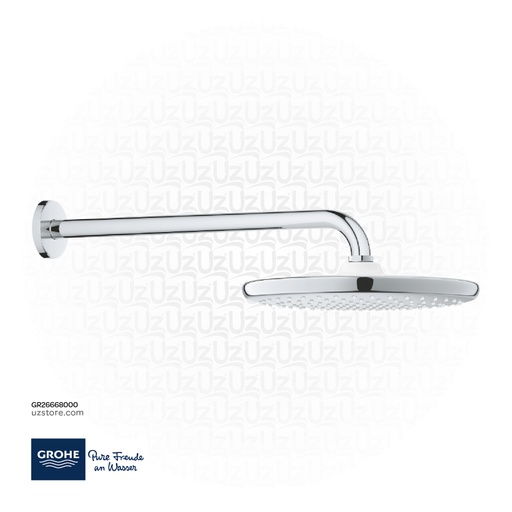 [GR26668000] GROHE Tempesta 250 Head shower set 380 mm , 1 spray , 26668000 , chrome
