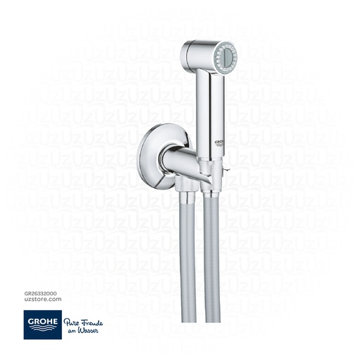 [GR26332000] GROHE Sena Trigger Spray 35 Wall holder set with self-closing angle valve , 1 spray , 26332000 , chrome