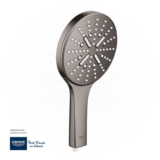 [GR26574A00] GROHE Rainshower SmartActive 130 Hand shower 3 sprays , 26574A00 , hard graphite