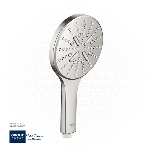 [GR26574DC0] GROHE Rainshower SmartActive 130 Hand shower 3 sprays , 26574DC0 , supersteel