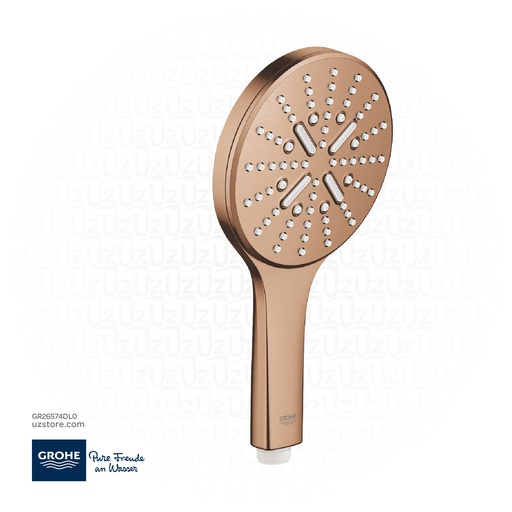 [GR26574DL0] GROHE Rainshower SmartActive 130 Hand shower 3 sprays , 26574DL0 , brushed warm sunset