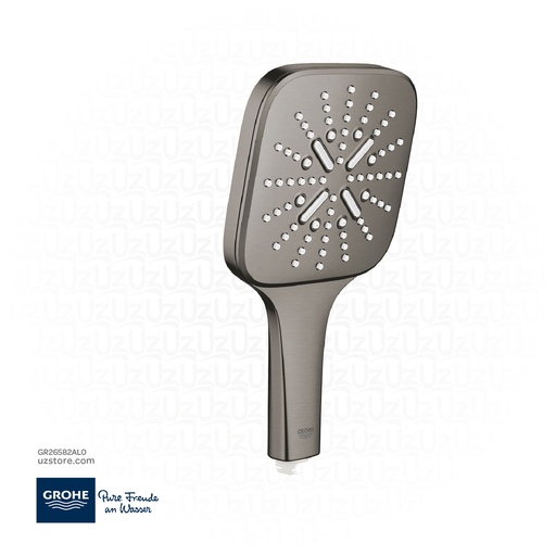 [GR26582AL0] GROHE Rainshower SmartActive 130 Cube Hand shower 3 sprays , 26582AL0 , brushed hard graphite