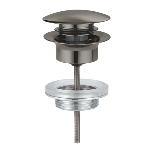 [GR65807AL0] GROHE Waste set with push-open plug , 65807AL0 , brushed hard graphite