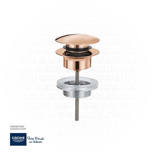 [GR65807DA0] GROHE Waste set with push-open plug , 65807DA0 , warm sunset