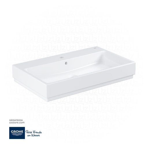 [GR3947600H] GROHE Cube Ceramic Counter top basin 80 , 3947600H , alpine white