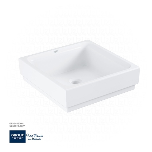 [GR3948200H] GROHE Cube Ceramic Vessel basin 40 , 3948200H , alpine white