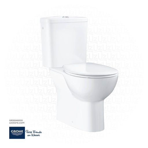 [GR39346000] GROHE Bau Ceramic Bundle close coupled WC with vertical outlet, 39346000 , alpine white