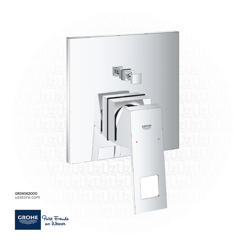 GROHE Eurocube Single-lever mixer with 2-way diverter , 24062000 ...