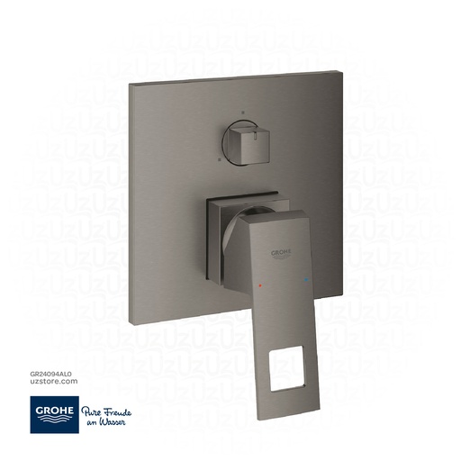 [GR24094AL0] GROHE Eurocube Single-lever mixer with 3-way diverter , 24094AL0 , brushed hard graphite