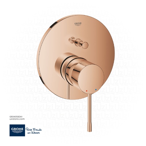 [GR24058DA1] GROHE Essence Single-lever mixer with 2-way diverter , 24058DA1 , warm sunset