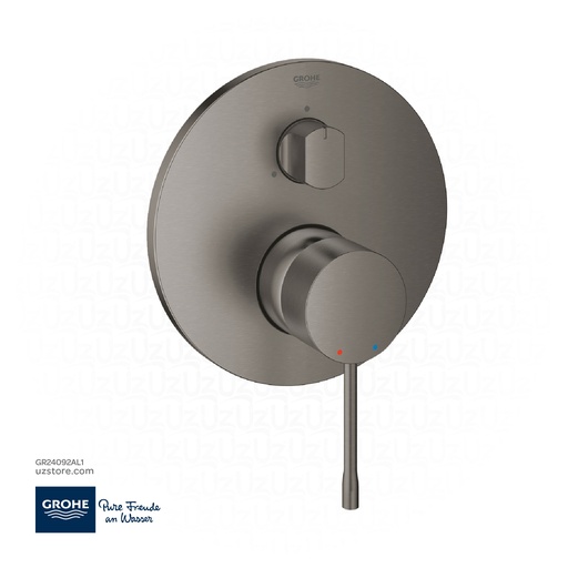 [GR24092AL1] GROHE Essence Single-lever mixer with 3-way diverter , 24092AL1 , brushed hard graphite