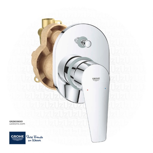 [GR29039001] GROHE BauEdge Single-lever bath mixer 1/2" , 29039001 , chrome