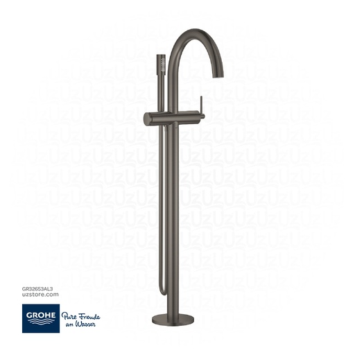 [GR32653AL3] GROHE Atrio Single-lever bath mixer , floor mounted , 32653AL3 , brushed hard graphite