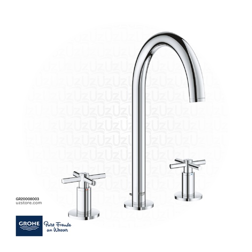 [GR20008003] GROHE Atrio 3-hole basin mixer 1/2"
M-Size , 20008003 , chrome