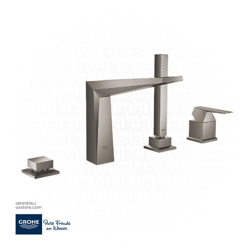 [GR19787AL1] GROHE Allure Brilliant 4-hole bath combination , 19787AL1 , brushed hard graphite