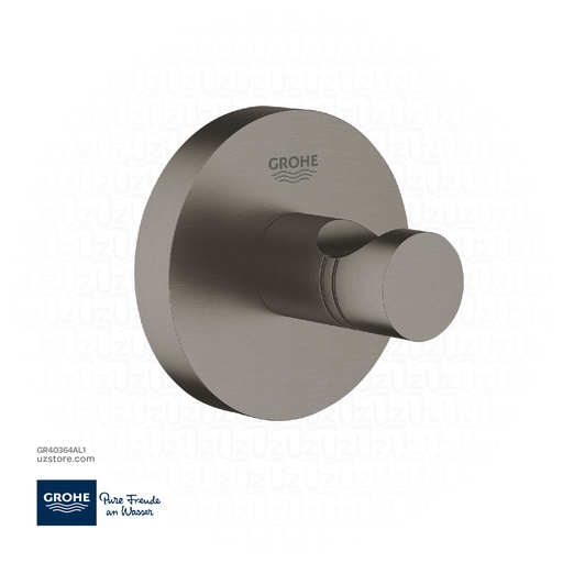 [GR40364AL1] GROHE Essentials Bathrobe hook , 40364AL1 , brushed hard graphite