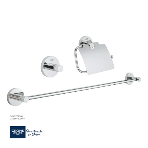 [GR40775001] GROHE Essentials Guest bathroom accessories set 3-in-1 , 40775001 , chrome