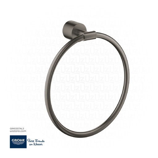 [GR40307AL3] GROHE Atrio Towel ring , 40307AL3 , brushed hard graphite