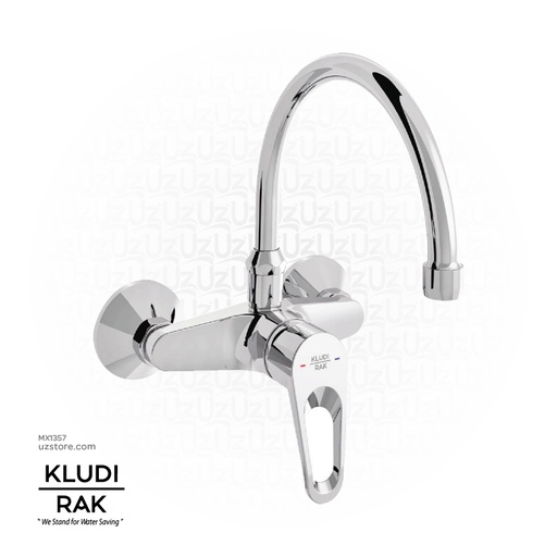 [MX1357] KLUDI RAK Polo Wall- Mounted single lever Sink Mixer DN15 RAK30029SU